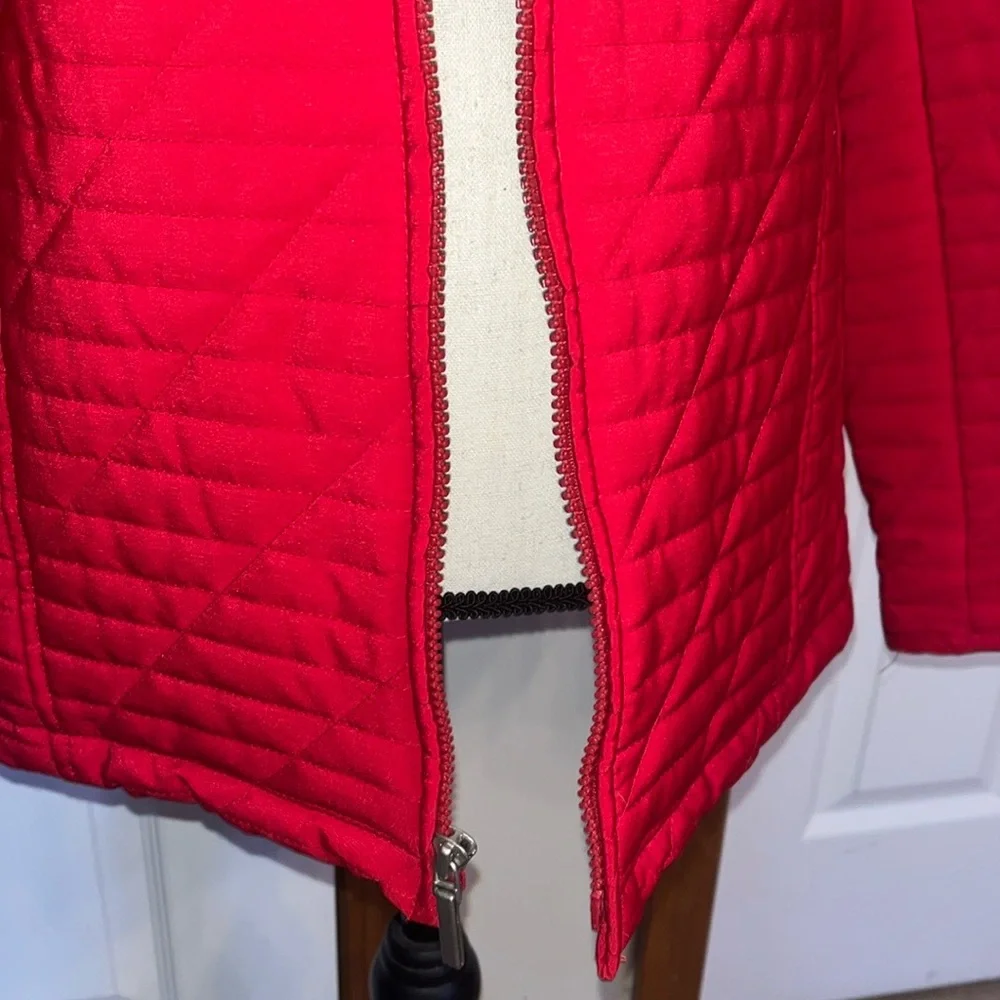 Utex Design Red Puffer Coat - Picture 3 of 8